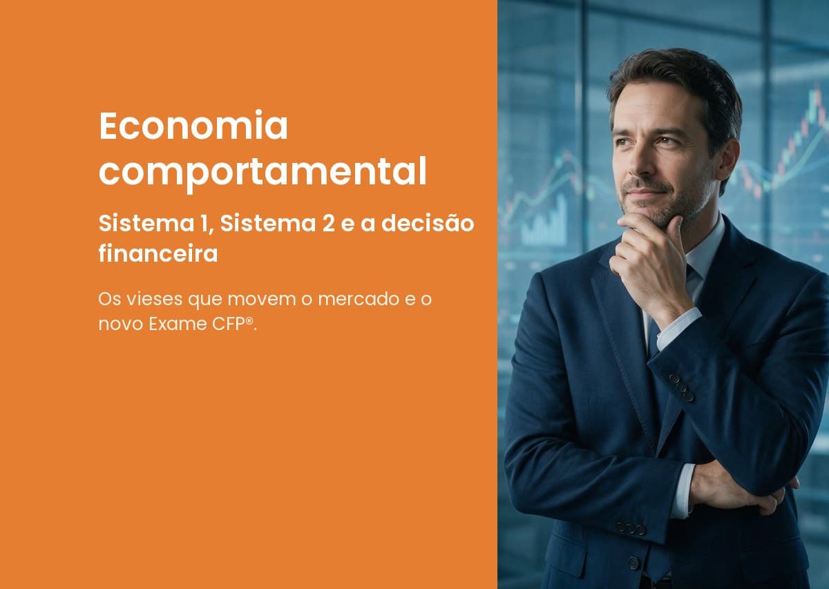Economia comportamental e decisão financeira — capa do artigo FK Partners